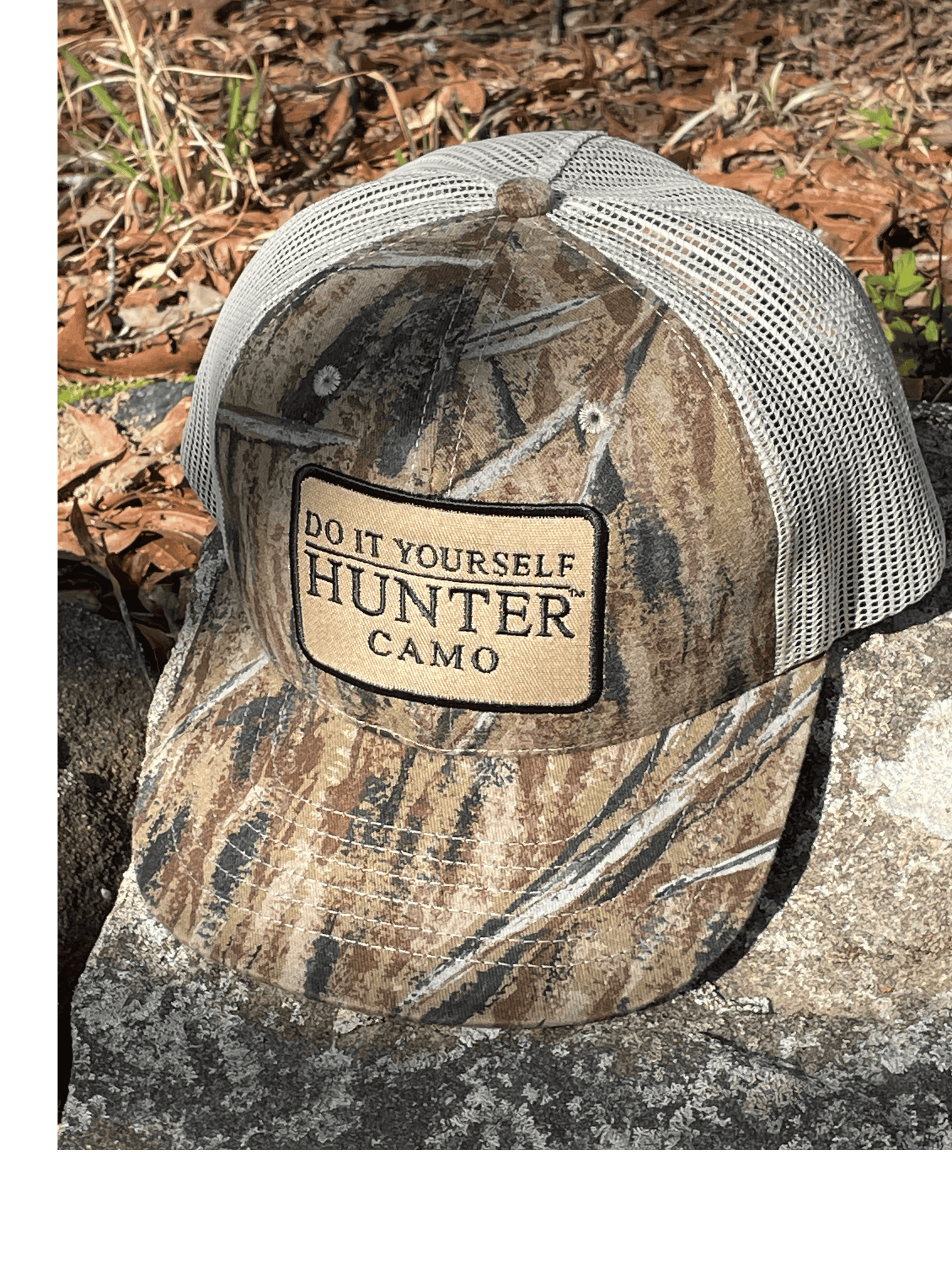 2. Do It Yourself Hunter Camo Caps, Khaki Mesh Backing