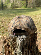 Back view of DO IT YOURSELF HUNTER solid camo cap featuring a curved brim and adjustable strap.
