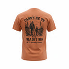 YAM Carry On the Tradition T-Shirt by DIY Hunter featuring a classic design and comfortable fit for hunter lifestyle.