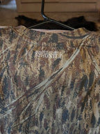 Back view of DO IT YOURSELF HUNTER camo cotton T-shirt, casual shirt with hunter camouflage pattern and comfortable fit.