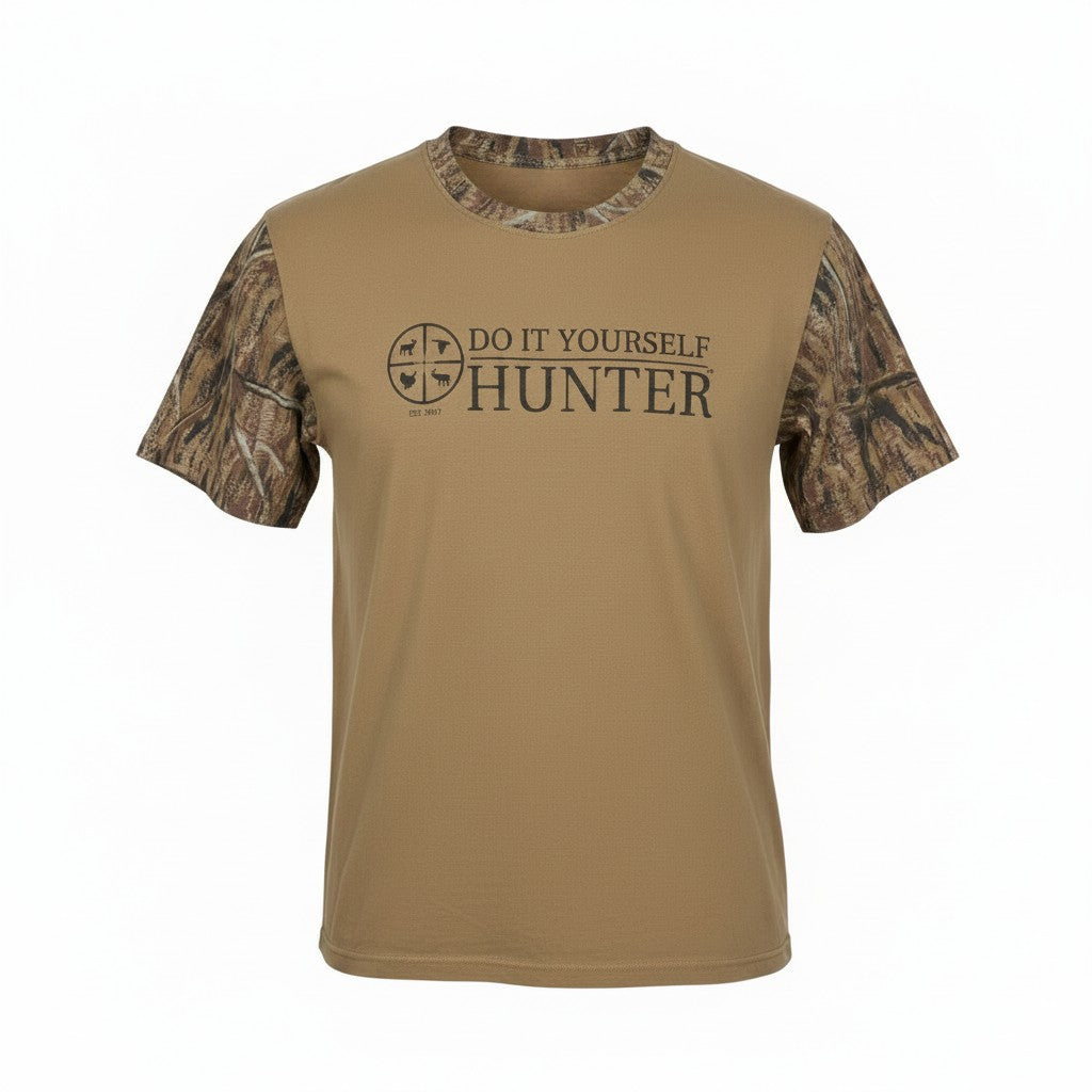 DIYH Tshirt with DIYH Camo Sleeves & Logo