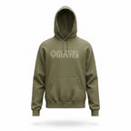 Youth DIYH Heavy Weight Hoodie in sage green by DO IT YOURSELF HUNTER, showing the front view with a relaxed fit and hood.