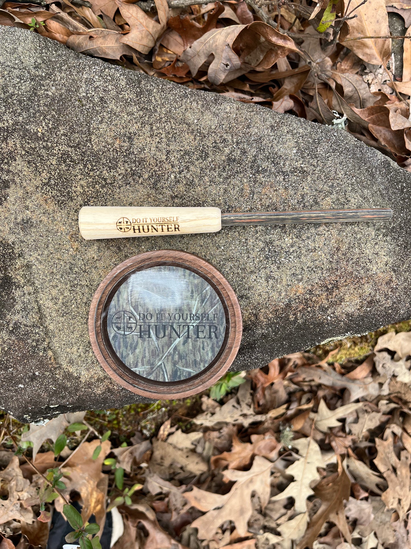 6.  Glass DIYH Camo Pot Call