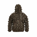 DO IT YOURSELF HUNTER leafy 1/4 zip camouflage pullover displayed on a ghost mannequin, showcasing the detailed camo pattern.
