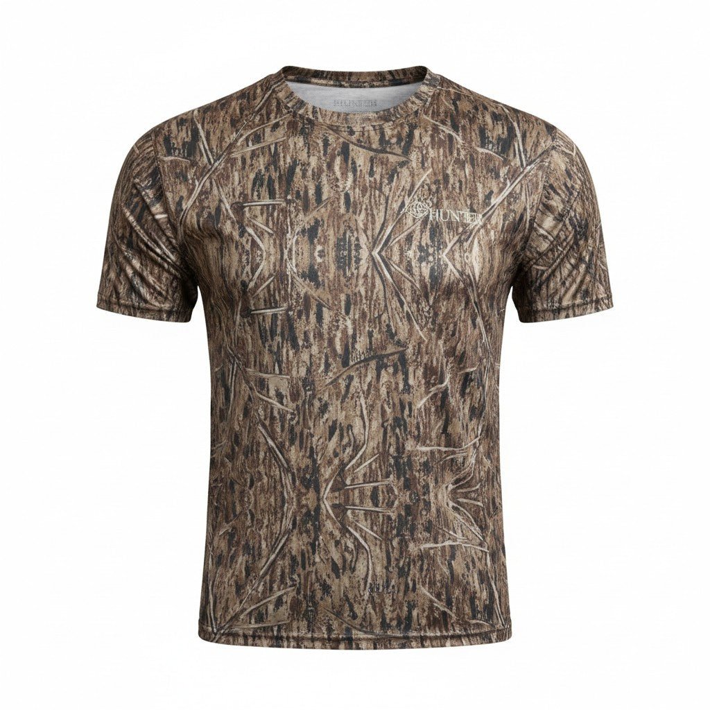 Do It Yourself Hunter Camo Short Sleeve Shirt - Football Mesh - DO IT YOURSELF HUNTER
