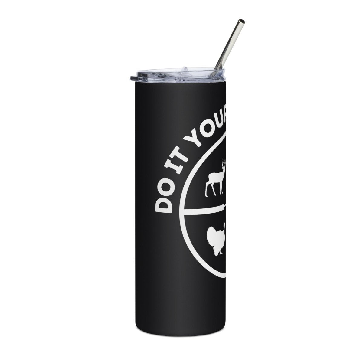 Do It Yourself Hunter Circle White Logo Stainless steel tumbler - DO IT YOURSELF HUNTER