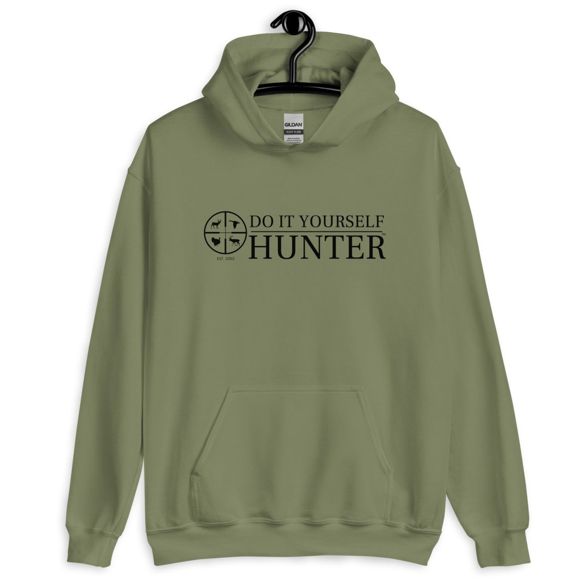 DO IT YOURSELF HUNTER Hoodie Black Logo - DO IT YOURSELF HUNTER