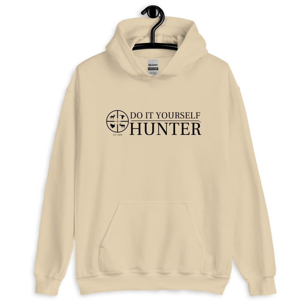 DO IT YOURSELF HUNTER Hoodie Black Logo - DO IT YOURSELF HUNTER