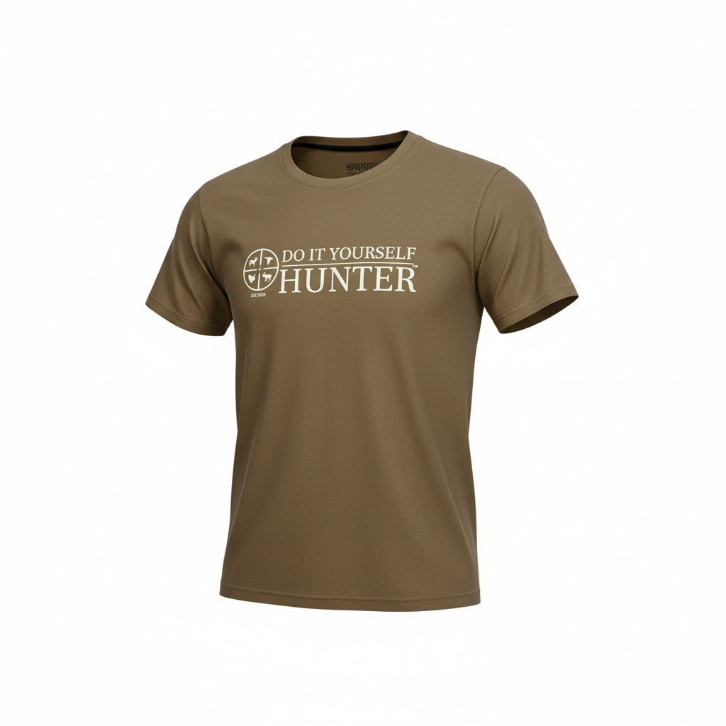 Do It Yourself Hunter Short Sleeve T-Shirt, Dark Olive Green - DO IT YOURSELF HUNTER