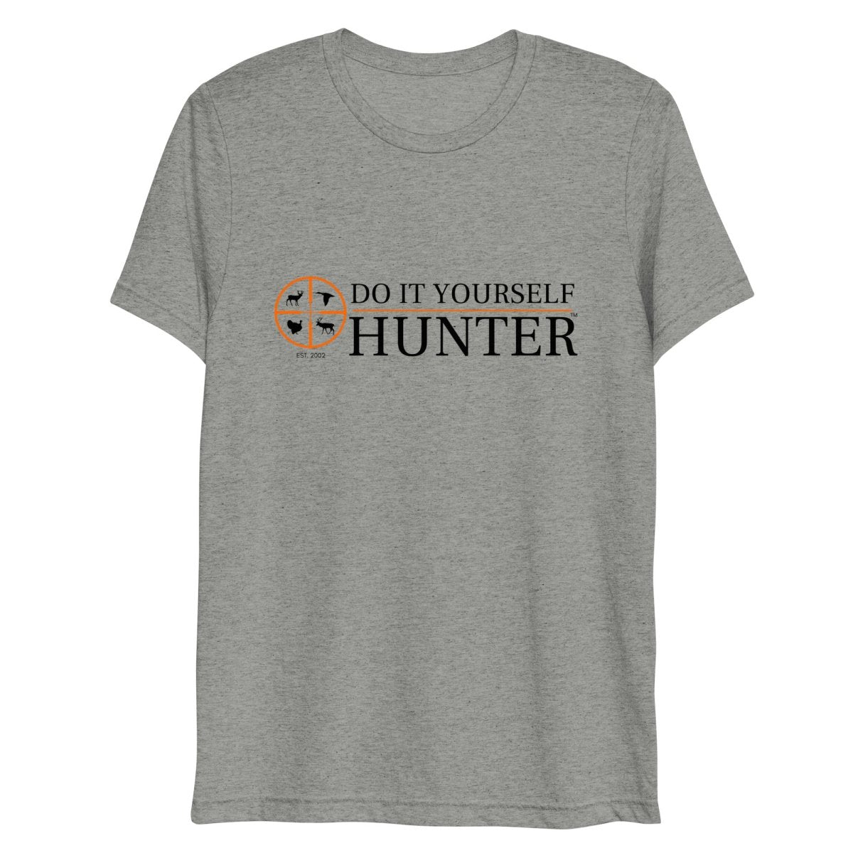 Do It Yourself Hunter Short Sleeve Tri - Blend Orange Logo T-shirt - DO IT YOURSELF HUNTER