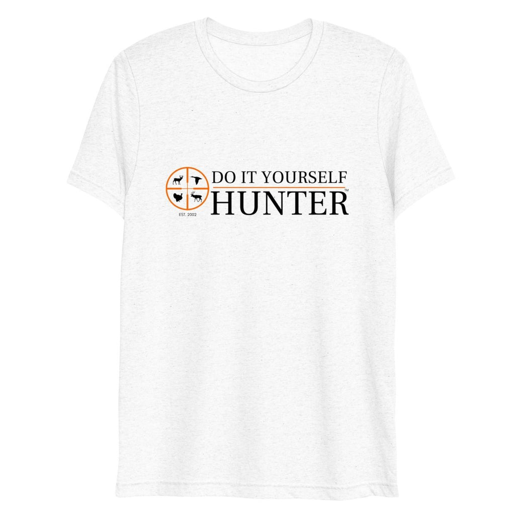 Do It Yourself Hunter Short Sleeve Tri - Blend Orange Logo T-shirt - DO IT YOURSELF HUNTER