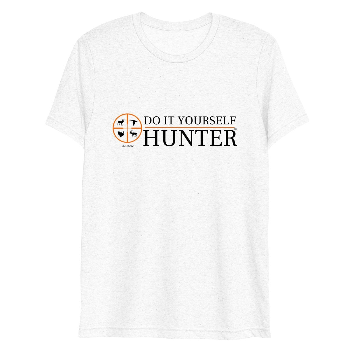 Do It Yourself Hunter Short Sleeve Tri - Blend Orange Logo T-shirt - DO IT YOURSELF HUNTER