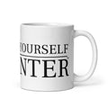 DO IT YOURSELF HUNTER White Glossy Coffee Mug - DO IT YOURSELF HUNTER
