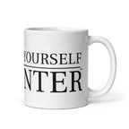 DO IT YOURSELF HUNTER White Glossy Coffee Mug - DO IT YOURSELF HUNTER