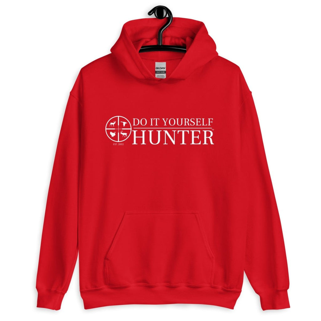 Do It Yourself Hunter White Logo Hoodie - DO IT YOURSELF HUNTER