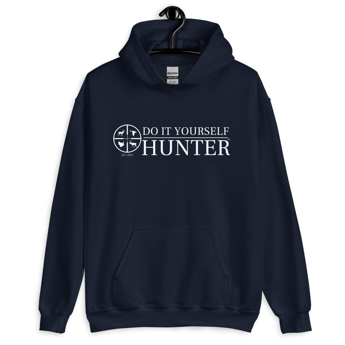 Do It Yourself Hunter White Logo Hoodie - DO IT YOURSELF HUNTER