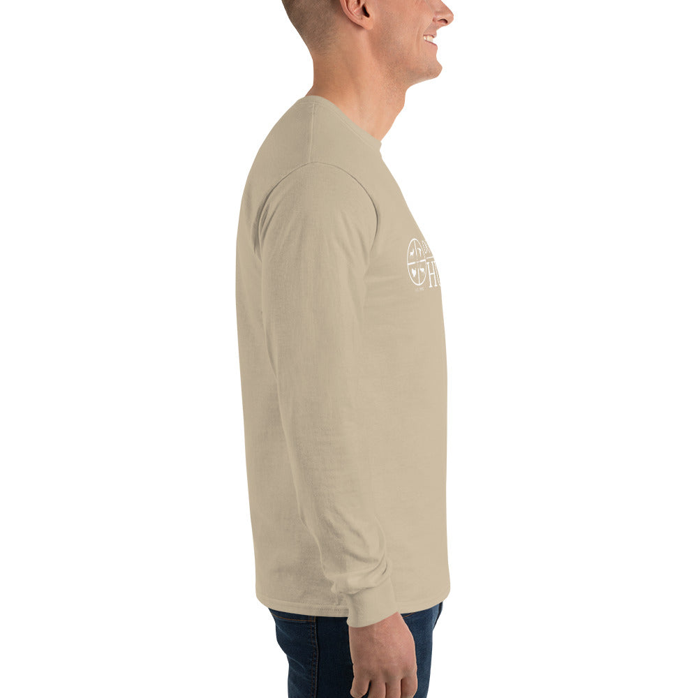 Do It Yourself Hunter White Logo Men’s Long Sleeve Shirt