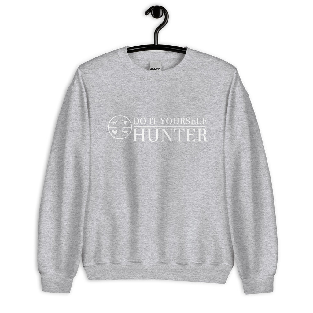 DO IT YOURSELF HUNTER  White Logo Sweatshirt